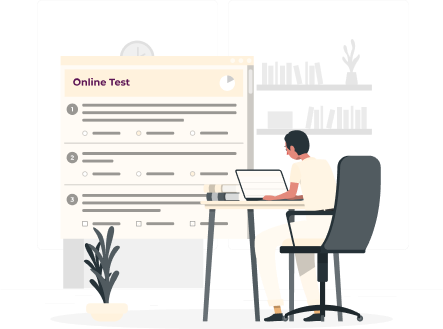Online Test Illustration